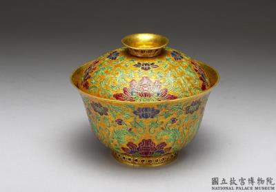 图片[2]-Covered cloisonne bowl with decoration of Indian lotuses, Qing dynasty, Qianlong reign (1736-1795)-China Archive